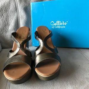 Callisto of California pewter wedges